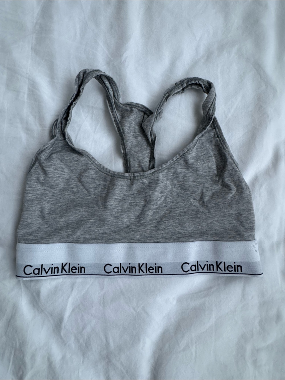 Grey Calvin Klein Bra, size XS, worn once